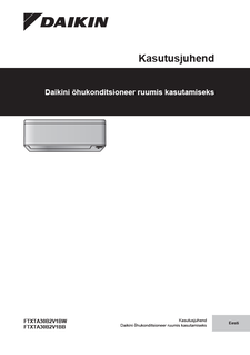 FTXTA-BW,FTXTA-BB_Operation manual_3PET485919-13U_Estonian download